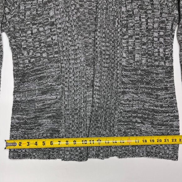 Jason Maxwell Sweater Grey Tone Marled Shawl Collar Tight Knit Cardigan , Large - Picture 8 of 9